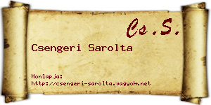 Csengeri Sarolta névjegykártya